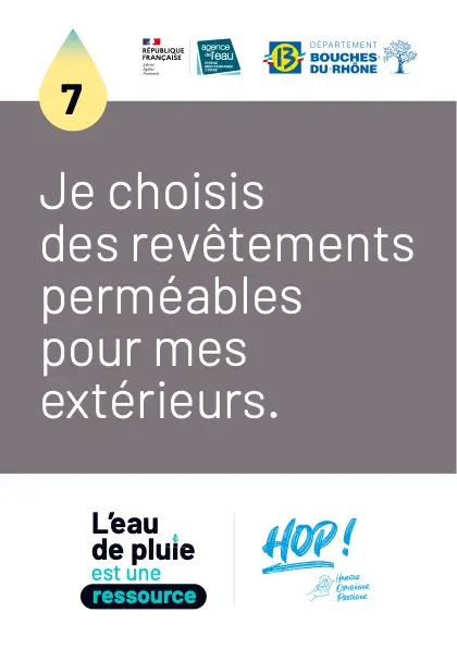 Je choisis des revêtements perméables pour mes extérieurs