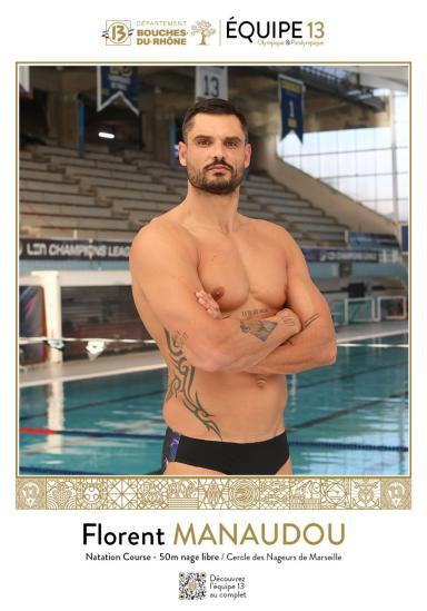 portrait de Florent Manaudou - Agrandir l'image, fenêtre modale
