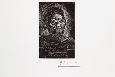 Planche 22, 13 mars 1970 © Succession Picasso 2025 - Agrandir l'image 1 sur 3, fenêtre modale