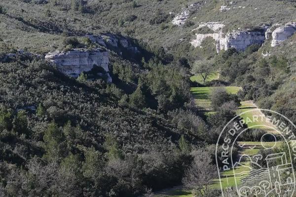 Vue aérienne du domaine de l'Arbois
